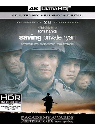 4k Uhd + Blu-ray Saving Private Ryan / Rescatando Al Soldado
