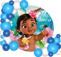Comprar Fondo Banner Candy Bar Circular Moana Bebe 70x70cm