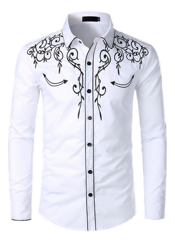 Camisa De Moda De Mezclilla De Estilo Western Americano