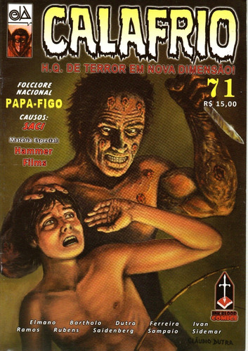 Calafrio Nº 71 - Folclore Nacional Papa- Figo - 2021 - 52 Páginas - Ink&blood Comics - Bonellihq Cx74 C23