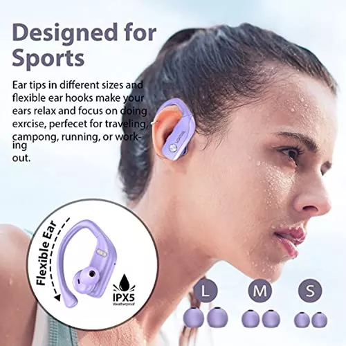  Auriculares inalámbricos Bluetooth de 48 horas