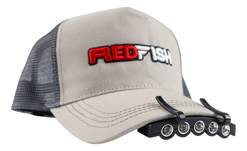 Linterna Minera Para Gorro Visera 5 Leds Red Fish Camping