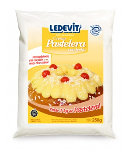 Crema Pastelera Premezcla En Polvo X250g - Ledevit