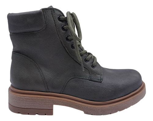 Botas Zapatos Borcego Acordonado Cuero Mujer Savage Bor180