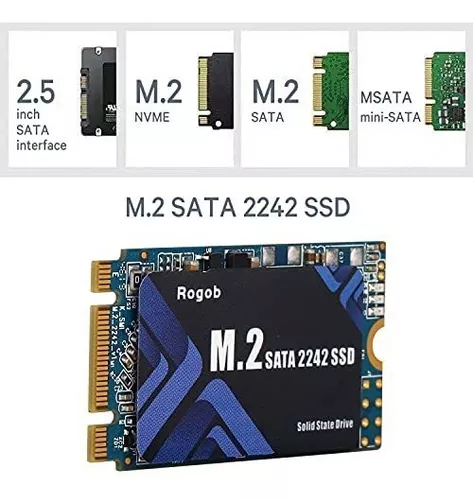 ROGOB 256GB M.2 SATA SSD 2242 NGFF B&M Key Internal Solid State Drive 6Gb/s  for Desktop Laptop PC