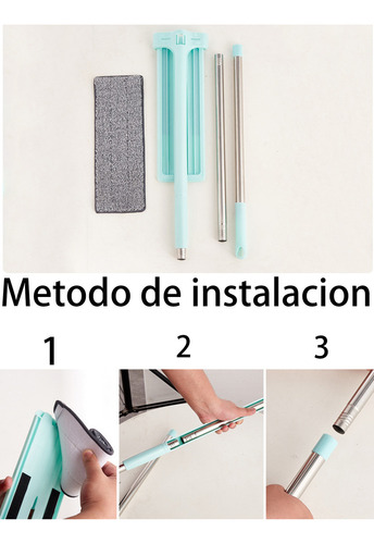 Trapeador Microfibra Fregona Plana Limpieza Total Mop