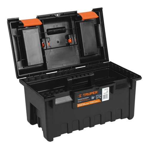 Truper CHA-19NC caja de herramientas 48cm con compartimentos