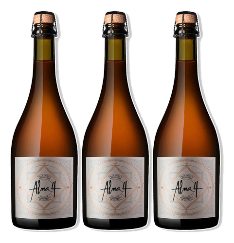 Espumante Alma 4 Zuccardi Pinot Rose Pack X3 Unidades