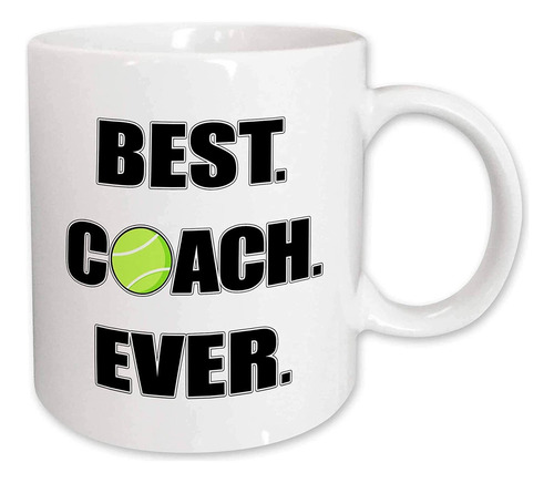 Tennis  Taza Best  Ever, 15 Oz, Color Blanco