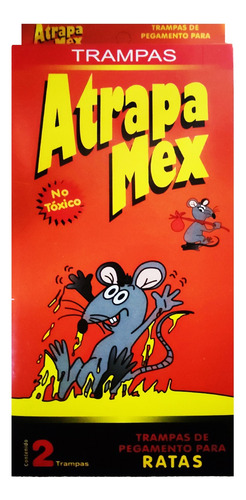 10 Pack C/2 Trampas De Pegamento Para Rata Atrapamex