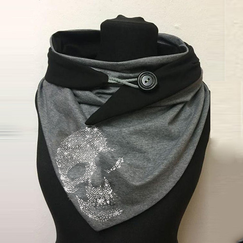 Bufandas Informales Y Cálidas Estampadas Para Mujer, Chales