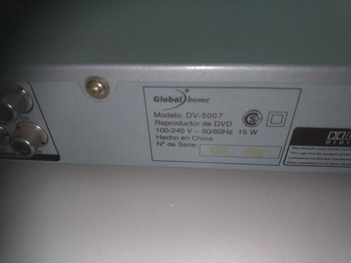 Reproductor De Dvd Global Home Color Gris