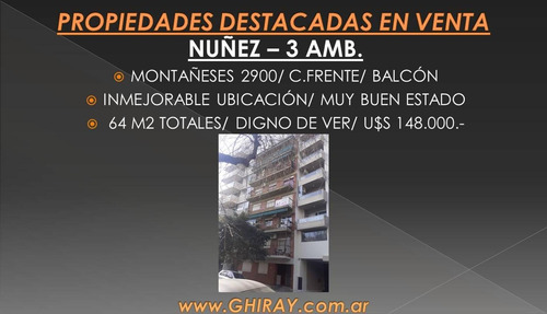 Imagen 2 de 20 de 3 Amb Villa Urquiza, Montañeses 2900. C/fte Con Balcòn