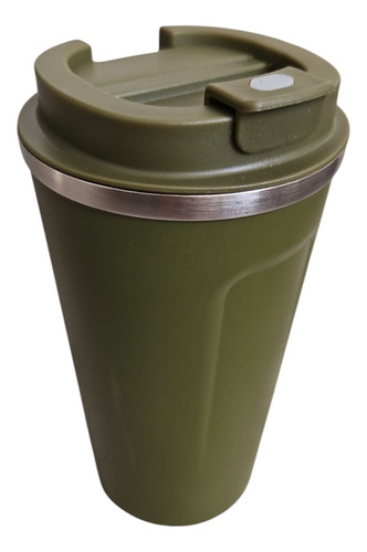 Vaso Termico Cafe Y Bebidas Calientes Y Frias! Verde Lisa