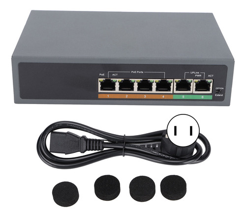 Switch Poe Wisp Full Gigabit 6 Ptos Switch Ethernet 65w