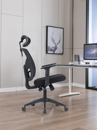 Cadeira Ergonômica Escritório Presidente Mesh Sistema Relax Cor Preto Material Do Estofamento Tecido