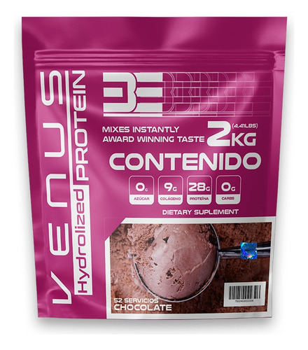 Be Venus 100% Proteina Whey Isolate 2 Kg 52 Serv Sfn