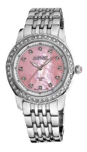 Reloj Mujer Diamantes Y Cristales En Acero - As8045