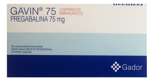 Pregabalina Gavin X 75 Mg X 30 Comprimidos