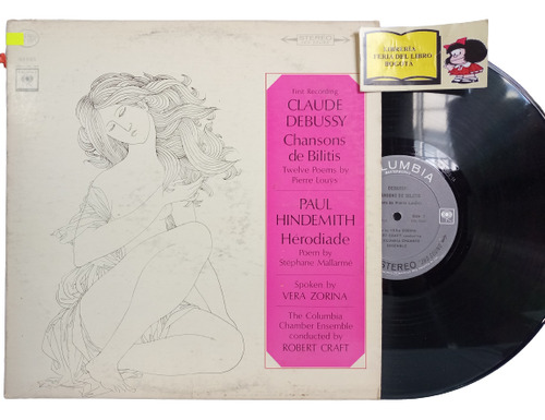 Lp - Acetato - Claude Debussy - Chansons De Bilitis - 1966