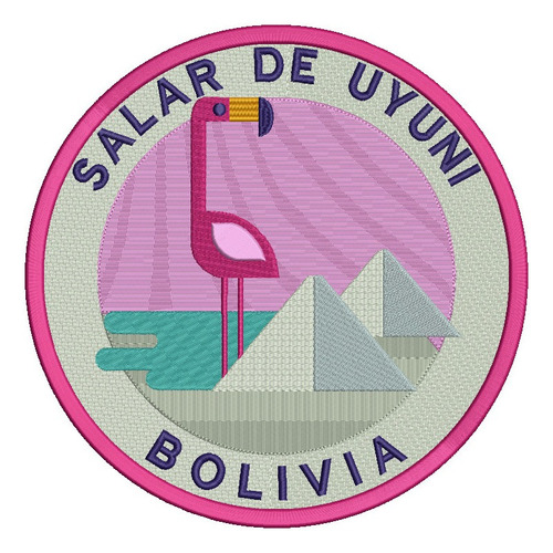 894 Salar De Uyuni Bolivia Parche Bordado