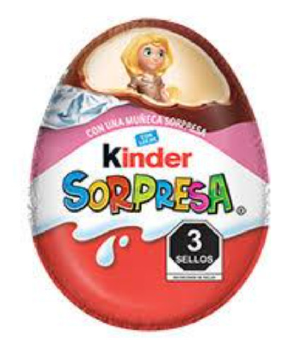 Huevito De Chocolate Kinder Sopresa Muñeca 20 G