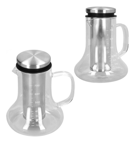 Cafetera Portátil De Vidrio Borosilicato De 700 Ml Para Cerv