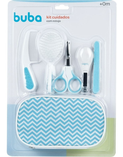 Kit Cuidados Baby Azul Com Estojo Para Menino +0m Buba ®