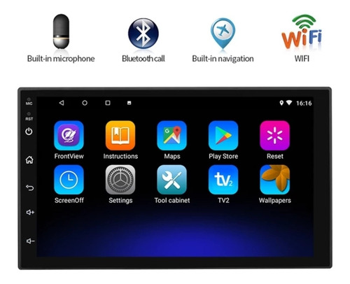 Imagen 3 de 10 de Radio Multimedia Android Pantalla 7 Gps Camara De Reversa
