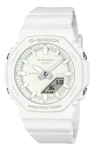 Reloj Casio G-shock Dig/ana Gma-p2100 Correa Blanco Bisel Blanco Fondo Blanco