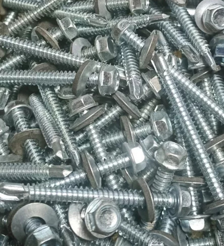 Tornillo 14 X 4 Punta Broca Autotaladrante Techo X 80 Unds