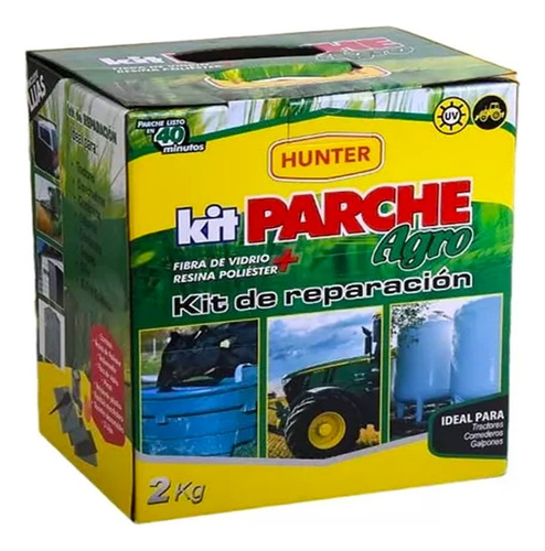 Kit Reparación Agro Fibra Silos Tractor Galpón 2 Kg Full