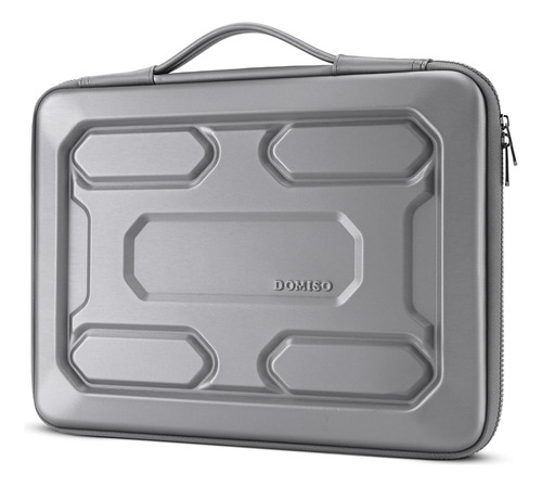 Domiso Funda Bolso Maletin P/ Notebook Laptop De 15 A 15.6 Plata.