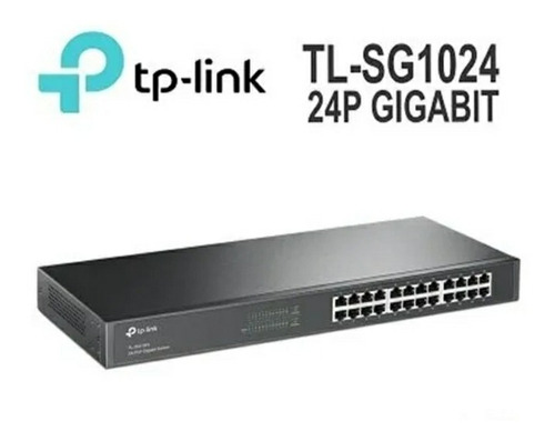 Imagen 1 de 2 de Switch Tl-1024 Puertos 24 Rj-45 Tplink 10/100/1000 Tl-sg1024