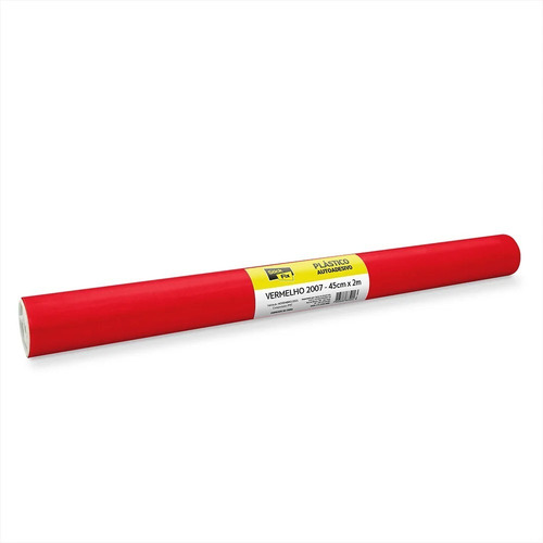 Plástico autoadhesivo rojo 45cmx2mts School Tipocontact