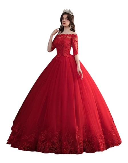 Vestido De 15 Anos Color Rojo | MercadoLibre 📦