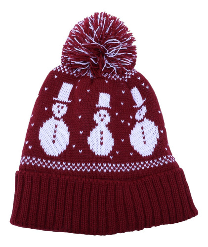 Gorro Bonete Beanie Infantil De Muñeco De Nieve | Tejido 