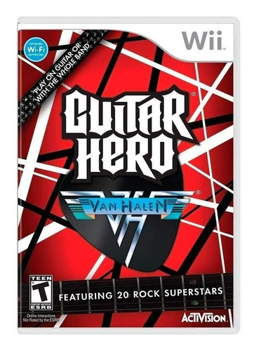 Jogo Lacrado Midia Fisica Guitar Hero Van Halen Nintendo Wii