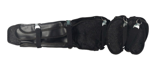 Espinilleras De Béisbol Triple Protección Color Negra Radach