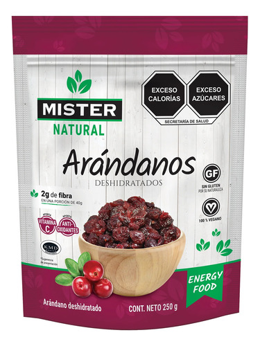Arandano Deshidratado 250g - Mister Natural