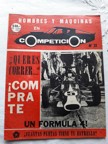 Revista Hombres Y Maquinas En Competicon N° 31 Sept 1969