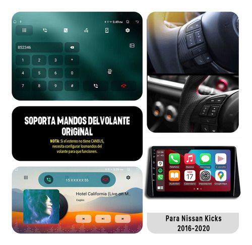 Cc-j Estéreo Android Para Versa Y Kicks 2016-2020 Carplay
