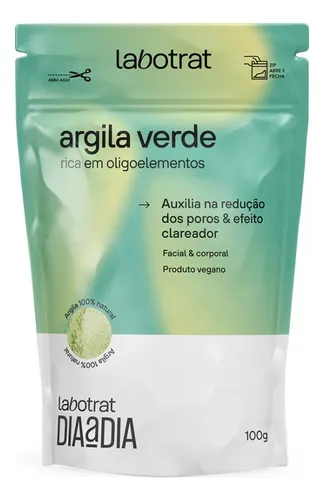 comprar Argila Verde Facial Corporal Clareador Hidrata Labotrat 100g