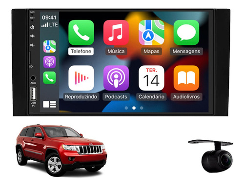 Central Multimidia Apple Carplay Jeep Grand Cherokee 2010