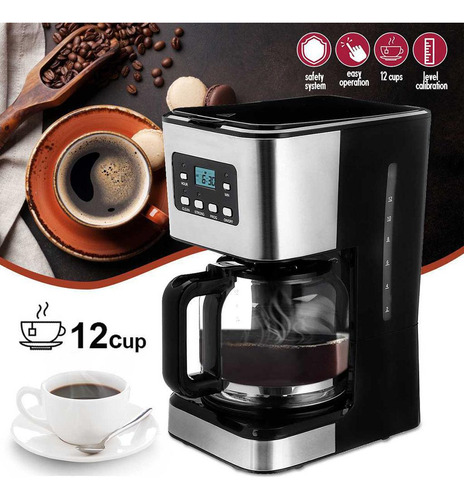 Cafetera De Goteo Cafetera De Semiautomática Negra Para