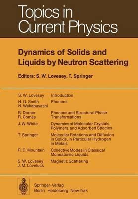 Libro Dynamics Of Solids And Liquids By Neutron Scatterin...