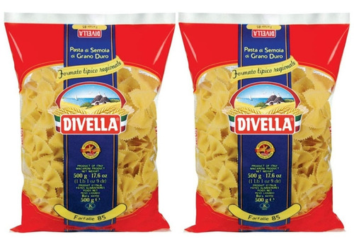 2 Pack X 500g Farfalle Pasta Italiana Divella