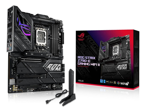 Placa-mãe Asus Rog Strix Z790-e Gaming Wifi Ii Ddr5 Lga 1700 cor preta