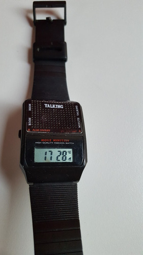 Antiguo Reloj Talking Con Sonido De Voz Años 70