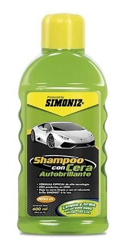 Shampoo Con Cera Autobrillante 600ml Moto Y Carro